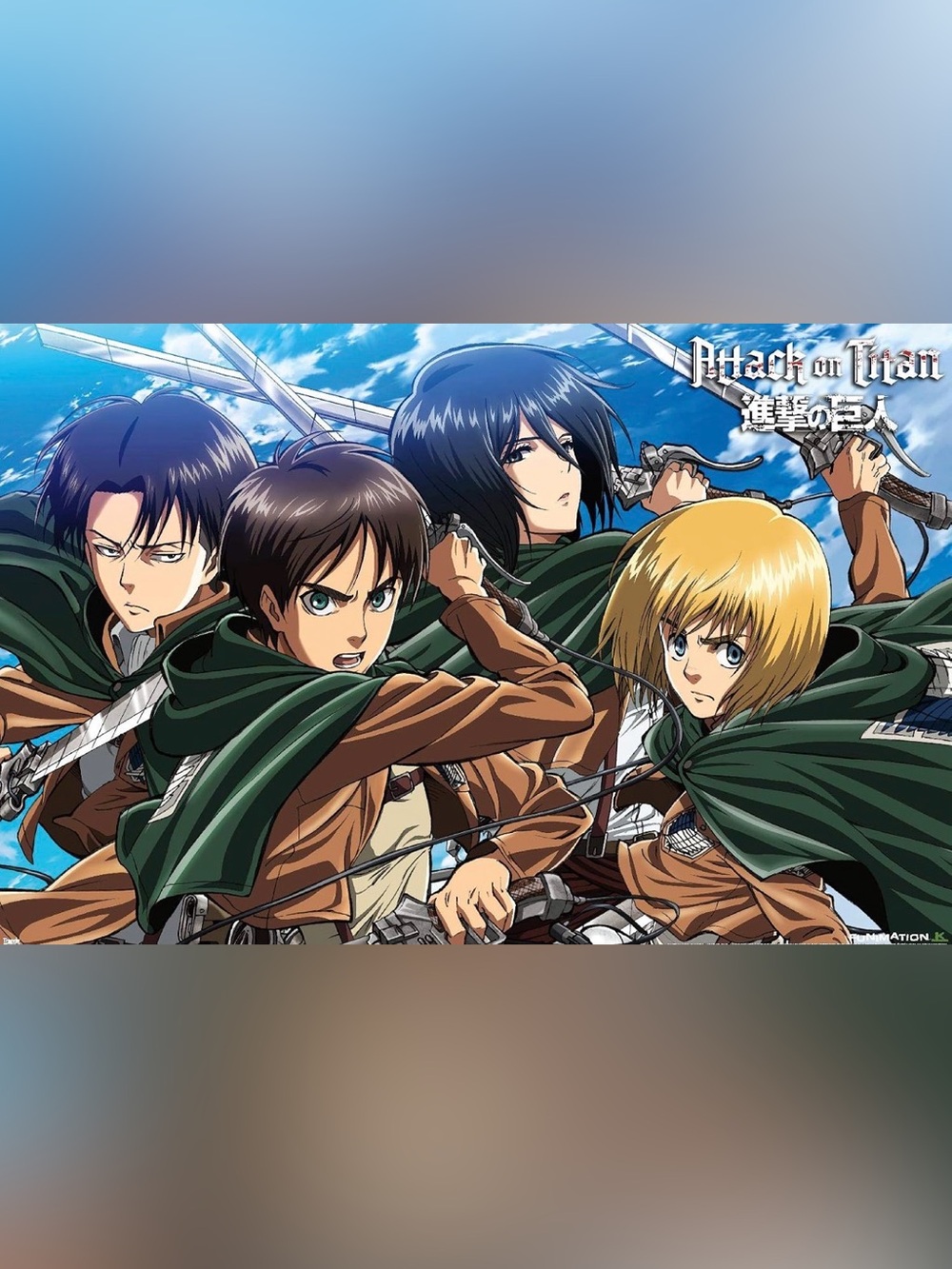 Funimation Attack on Titan Swords Wall Poster 22.375" x 34" RP14017